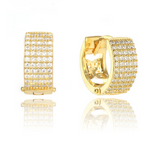 Georgini - Goddess Maeve Pave Hoop Earrings Gold