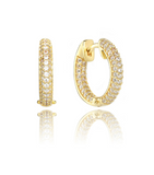 Georgini - Goddess Pave Hoops Gold