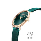 Bering - Ultra Slim Rose Gold/ Green Watch