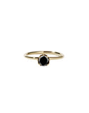 Meadowlark Signature Solitaire Ring - 9ct Yellow Gold & Black Diamond