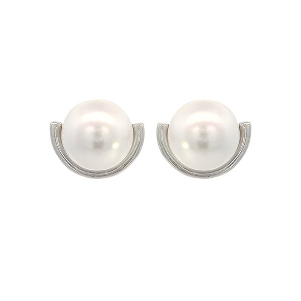 Georgini - Crescent Nine - 2 - Five Pearl Earrings Silver
