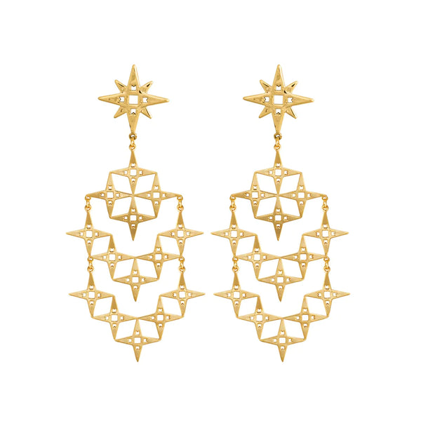 Lindi Kingi Stardust Earrings - Gold Plate