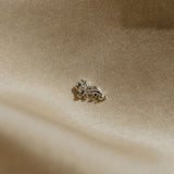 Stow - Lion Fearless Charm Silver and Cubic Zirconia