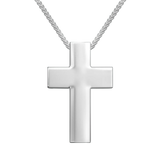 Love In A Jewel - The Cross Silver Pendant 45cm Chain