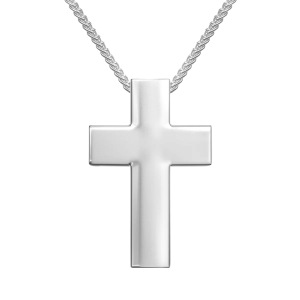 Love In A Jewel - The Cross Silver Pendant 45cm Chain