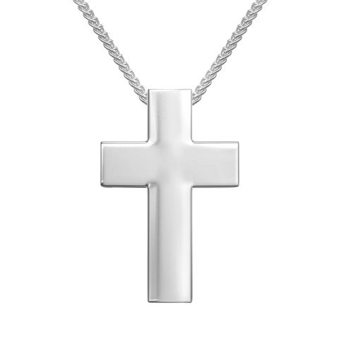 Love In A Jewel - The Cross Silver Pendant 45cm Chain