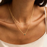 Najo - Heavenly Onyx Necklace Gold Plate