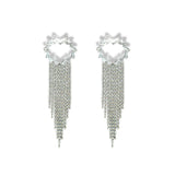 Lindi Kingi - Heart Cascade Earrings Silver