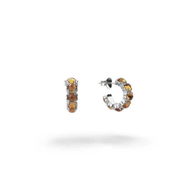Stolen Girlfriends Club - Halo Cluster Earrings Citrine