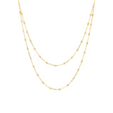 Brent Weatherall - 9ct Yellow Gold Beaded Chain Necklace