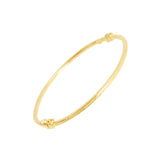 Brent Weatherall - 9ct Yellow Gold Diamond Cut Square Tube Bangle