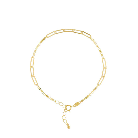 Brent Weatherall - 9ct Yellow Gold Alternative Flat Link Bracelet