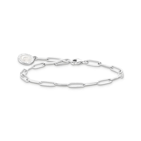 Thomas Sabo CHARMISTA - Silver Long Link Bracelet with Charmista Coin