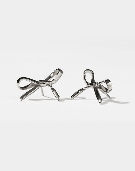 Meadowlark - Bow Studs Medium Silver