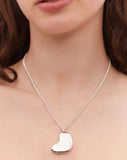 Meadowlark - Lava Heart Necklace Large Silver