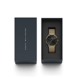 Daniel Wellington - Mesh Onyx 40mm Watch Gold