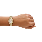 Emporio Armani - Gold Oval Women's Watch