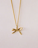 Meadowlark - Bow Charm Necklace Gold Plated