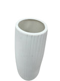 Vase - Ceramic White Tall Vase