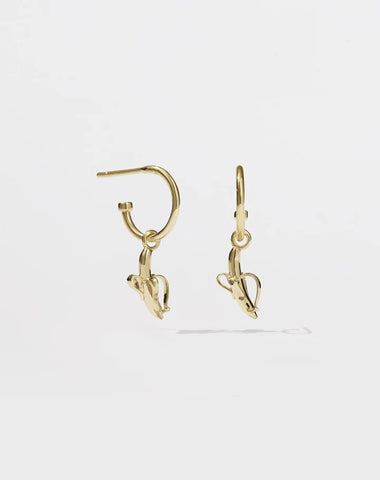 Meadowlark - Banana Signature Hoops Gold Plated