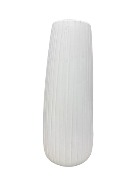 Vase - Ceramic White Tall Vase