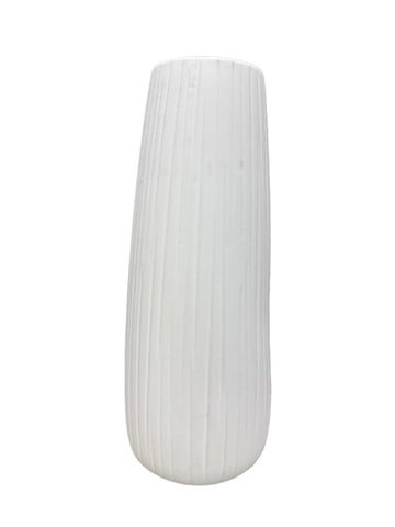 Vase - Ceramic White Tall Vase