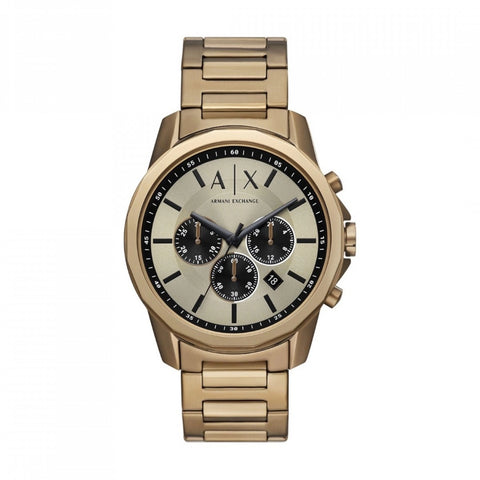 Armani Exchange - Chronograph Bronze Gold-Tone Stainless Steel Watch