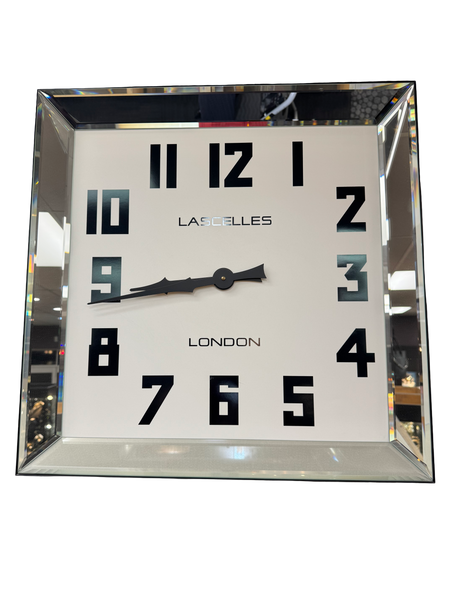 Square Mirror Wall Clock