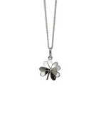 Meadowlark - Lucky Clover Charm Necklace Silver