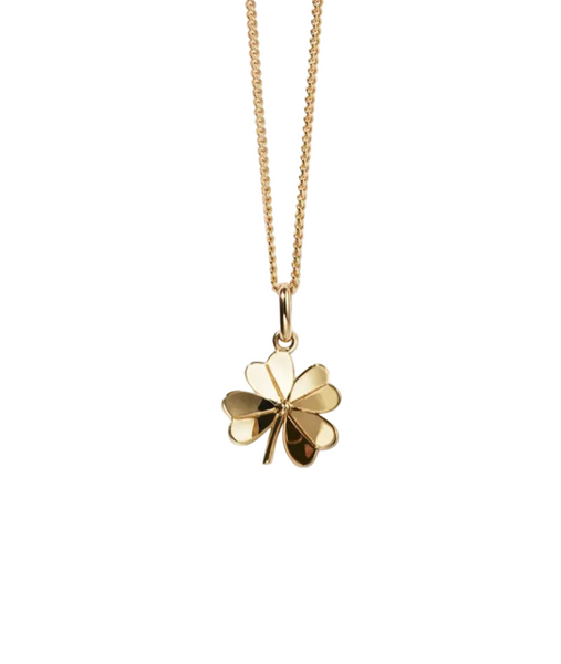 Meadowlark - Lucky Clover Charm Necklace Gold Plated
