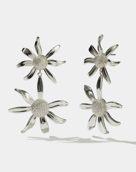 Meadowlark - Daisy Drop Earrings Sterling Silver