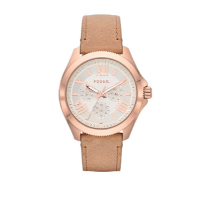 Fossil - Rose Gold & White Dial Watch