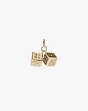 Meadowlark - Dice Charm Gold Plated