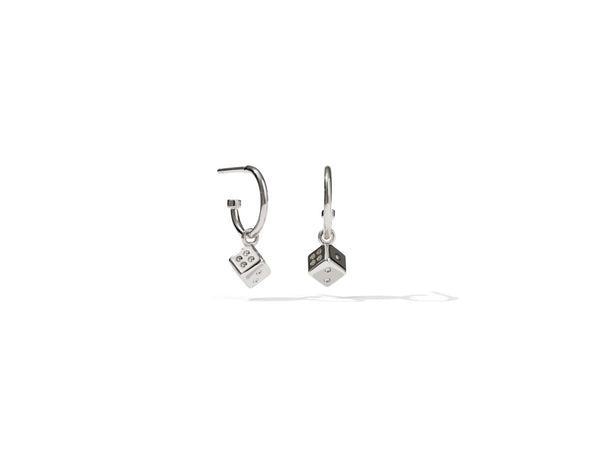 Meadowlark - Dice signature Hoops Sterling Silver