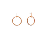 Diva - Eclisse Orbita Earrings sterling silver rose gold plated