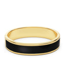 Edblad - Frame Enamel Bangle Black Gold Large