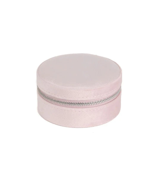 Edblad - Travel Jewellery Case Velvet Dusty Pink & Steel