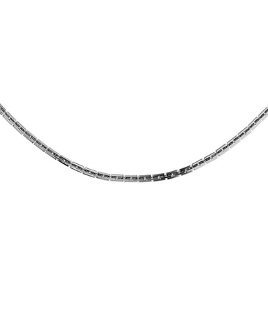 Edblad - Square 42cm Link Necklace Steel