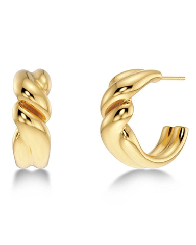 Edblad - Twist Hoops Large Gold