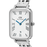 Daniel Wellington - Quadro Roman Numerals Date 5-link Silver