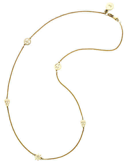 Karen Walker - 9ct Yellow Gold Mini Charm Necklace