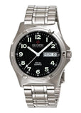 Olympic Watch: Black Dial Metal Strap