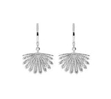 Boh Runga - Fantail Midi Huggie Earrings Silver