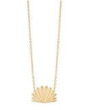 Boh Runga - Fan Tail Sunrise Necklace Gold Plate