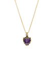 Stolen Girlfriends - Love Claw Necklace Amethyst Gold Plate