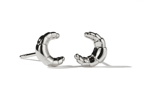 Meadowlark - Croissant Stud Earrings Silver