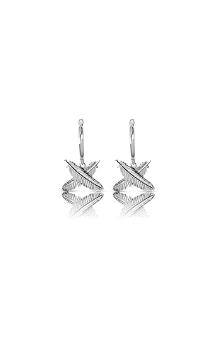 Boh Runga - Feather Kisses Huggies Sterling Silver