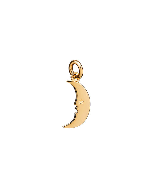 Karen Walker - Mini Moon Charm 9ct Yellow Gold