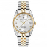 Jacques Du Manoir - Inspiration 36mm Silver Dial Two Tone Steel Bracelet Women's Watch