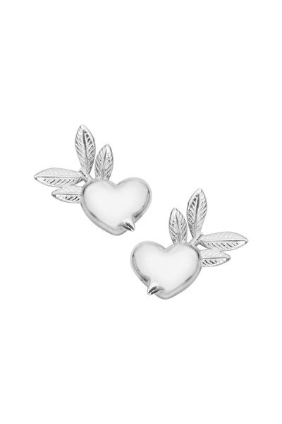 Karen Walker - Pixie Heart Studs Silver